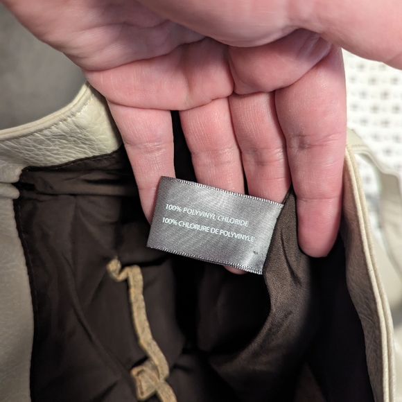 Matt & Nat Expandable Cream Tote Satchel - Picture 6 of 10